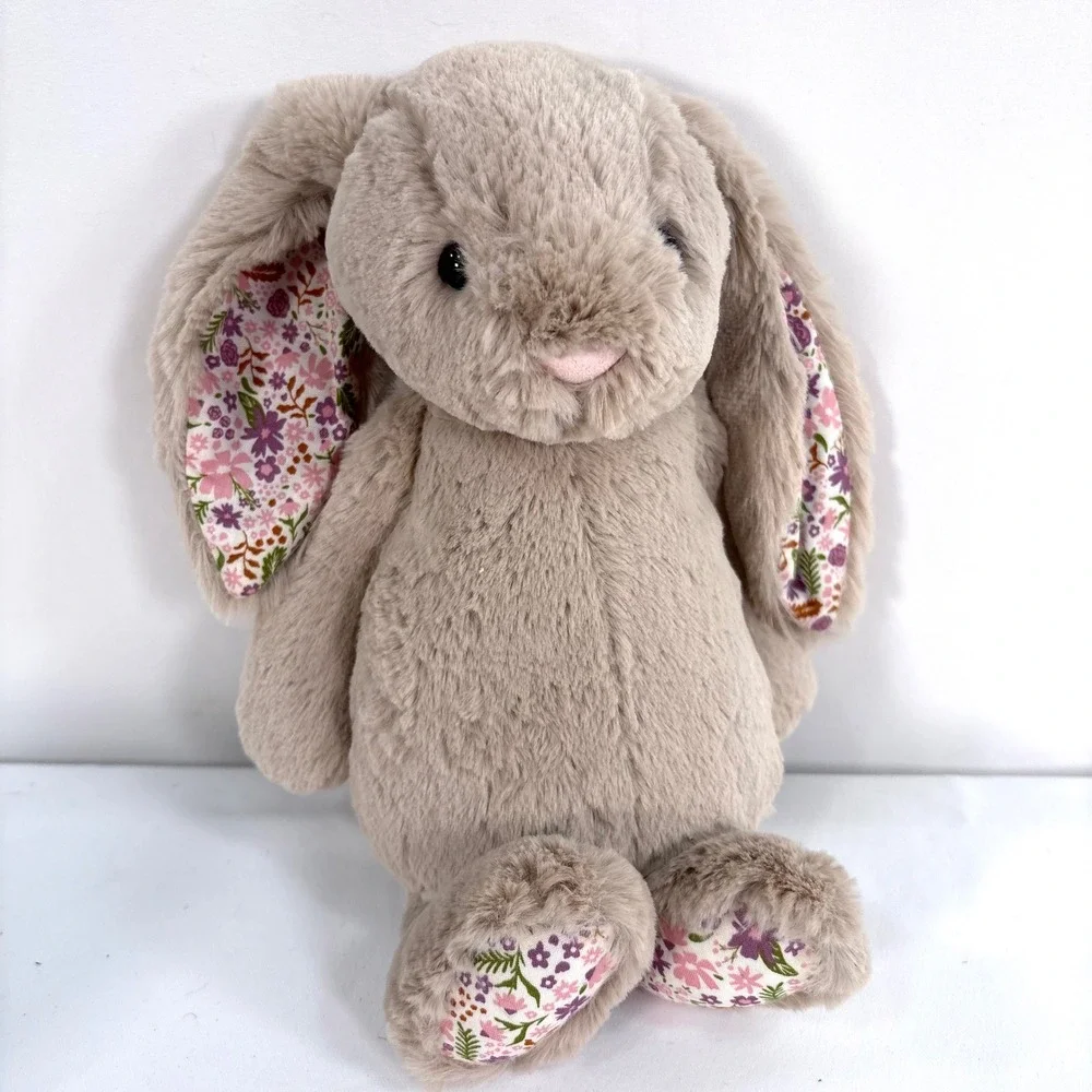 Jellycat Blossom Beige Bunny Petal Floral Ears Plush Medium BPM3BM